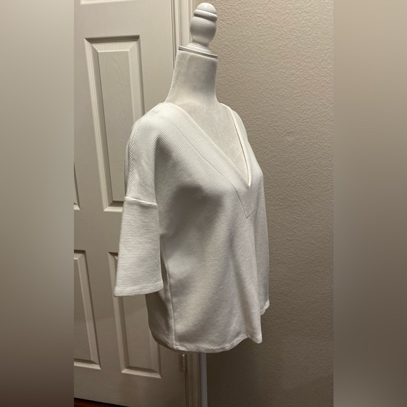 Vintage Y2K Anthropology Dolan Women’s Oversized Boxy Top Deep V-Neck Sz M USA - Picture 1 of 13